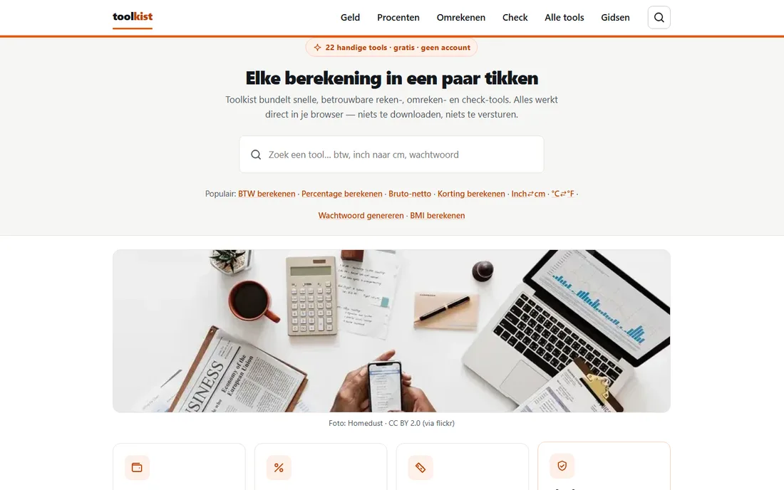 Schermafdruk van toolkist.nl